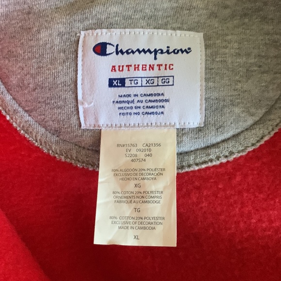 Champion Sweater Red XL - Picture 3 of 5